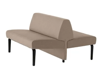 AMBIT 1065 - Fabric bench seating with back by Et al. - view 2